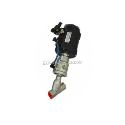 China General Angle Seat Pneumatic Valve With Smart Positioner For High End Market for sale