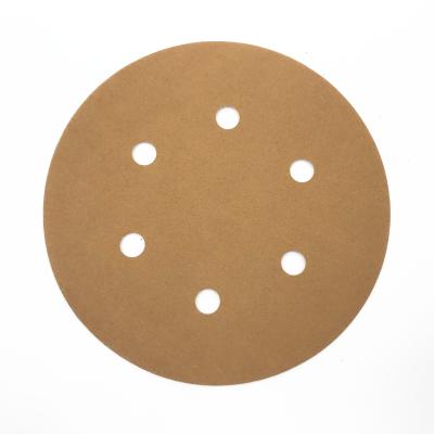 China Car Polishingers Sanding Polishingers 100mm/115mm/125mm/180mm/230mm Autobody Aluminum Oxide Disc Sandpaper 4inch 5 Inch 6inch 100mm125mm Yellow Dry Abrasive for sale