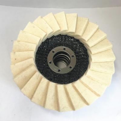 China Abrasive Tools 115mm 4.5 Inch Round Flat Polishing Wool Felt Fin Disc Wheel Polish Stainless Steel Metal Mirror Glass Stone 100mm/115mm/125mm/180mm/230mm for sale