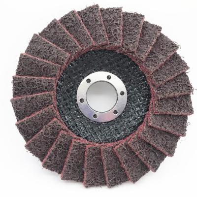 China Abrasives 4.5 Inch 115mm 5 Inch Non Woven Nylon Fin Disc 125mm Medium For Steel Stainless Steel Surface Condition And Polishing 100mm/115mm/125mm/180mm/230mm for sale