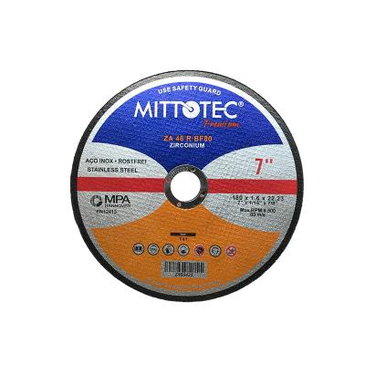 China Abrasive cutting wheel 180X1.6mm cut off wheel 7