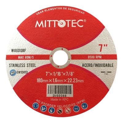 China Abrasive Cutting Disc Inox 180X1.6 Cut Off Wheel 7