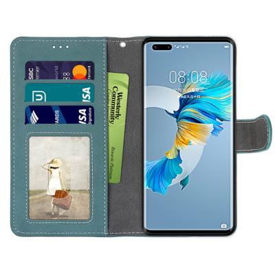 China Dust Proof For Huawei Mate 40 Pro Flip Wallet High Quality PU Leather Phone Case For Huawei Y7A Y9A Holster Cover for sale