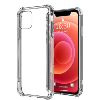 China Antiknock For iPhone 12 11 Anti-drop Phone Case TPU Transparent Case For iPhone for sale