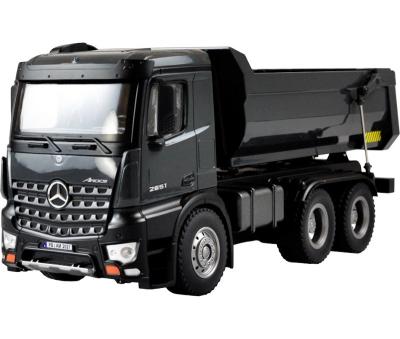 China RC Model Huina 2.4G Full Metal Dumper Cargo Car 2651 Benz Arocs 6x4 RTR RC Truck Hauling Trucks for sale