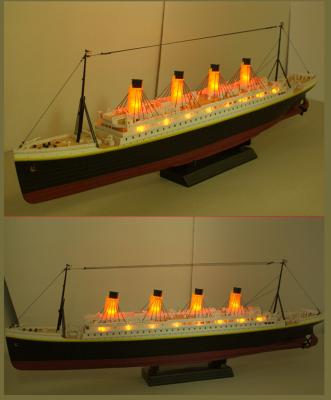 China RC Model 1:325 Scale Titanic Fully Proportional High Simulation Toys Big Ships Classic Tall 80CM NQD 757-4020 RC Ship Sea Cruise Ship for sale