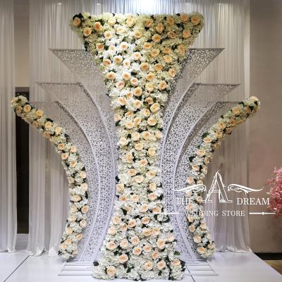 China Event Decoration BD-IR003 New White Metal Wedding Backdrop Decoration / Boda From Decoracion The Wedding Store The Dream Wedding Of A for sale