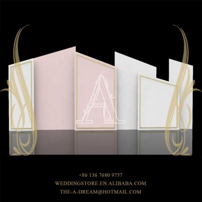 China Wedding Backdrop BD-WP030 Geometric Wedding Backdrop Pink For Wedding Stage / Boda Fondo From The A Dream Wedding Store for sale