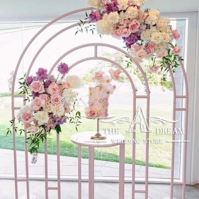 China Fashionable New Wedding Decor Panel BD-IR037 Decor Panel Rose Metal Frame For Event Flowers / Decoracion Boda Of A Dream Wedding Store for sale