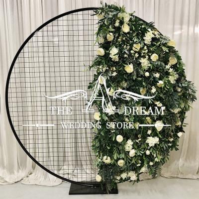 China Wedding Backdrop BD-FL001 3D Greenery Grass Backdrop New Stand Flower Backdrop / Fondo Flores de Boda From A's Dream Wedding Store for sale