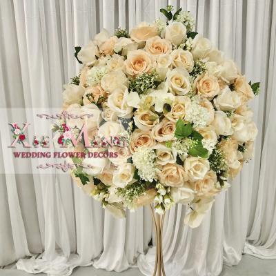 China Wedding Decoration Champagne Flower Ball Table Centerpiece Flower Centerpiece TAD-FLB057/Flora Flower Decor Decoracion Boda XieMeng for sale