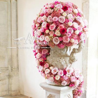 China Flower Arrange TAD-FLB018 Customized Artificial Flower Ball For Wedding Decoration / Boda From The Flora A Shop The Dream Wedding for sale