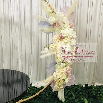 China Wedding Flower TAD-FL-AR011-B Event Flower Arrangement For XieMeng Wedding Flowers Party Decor Pink White Flower Arrangement for sale