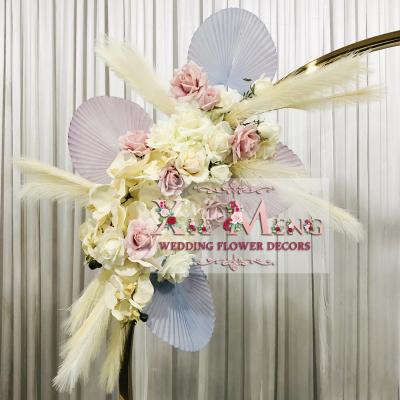 China Wedding Flower TAD-FL-AR011-A Event Flower Arrangement For XieMeng Wedding Flowers Party Decor Pink White Flower Arrangement for sale