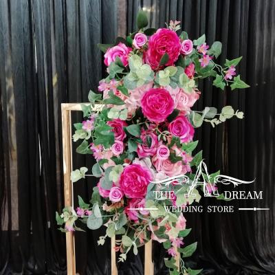 China Wedding Flower Purple Flower Easy Decor Beautiful Hanging Wedding Flower Arrangement from A Dream Wedding Store for sale