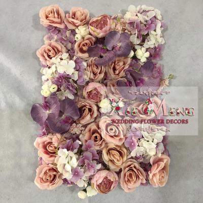 China Wedding Decoration TAD-FLP009 Artificial Flower Panel 40*60cm For Wedding 3D Orchid Flower Wall/Wedding Flower Backdrops From Flore Boda From XieMeng for sale