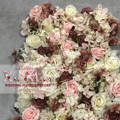 China Wedding Decoration TAD-FLP003 Artificial 3D Flower Panel 40*60cm For Wedding Flower Wall / Flores Boda XieMeng Wedding Flower Backdrops for sale