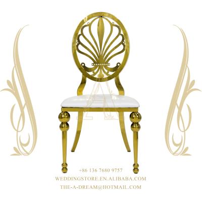 China DC-SS012 Gold Stainless Steel Modern Wedding Chair For Luxury Hotel Chairs Silla Boda From The One Store The Dream Wedding for sale