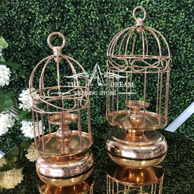 China CAN-IR100 Weddings Metal Cages Decorative Wedding Centerpiece Home / Centro de Mesa Para Boda y de Table from A Dream Wedding Store for sale