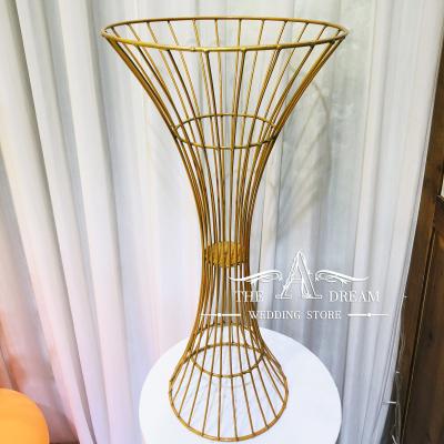 China CAN-IR115 Weddings Gold Flower Vase For Wedding Centerpiece / Centro FLore de Mesa de Boda From A's Dream Wedding Store for sale