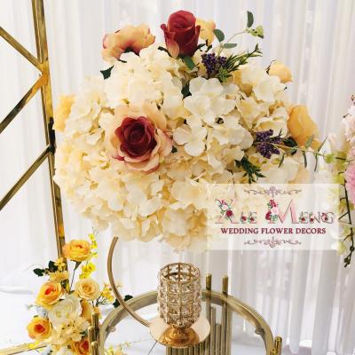 China Centerpiece/Flore Centro de Mesa Weddings TAD-CEN-FL002 Champagne Cheap Artificial Wedding Flower XieMeng Wedding Flower Backdrops for sale