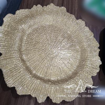 China CP-PL001 Luxury Plastic Snowflake Loader Dish 33cm Plastic Dish For Hotel Wedding Banquets From A Dream Wedding Store for sale