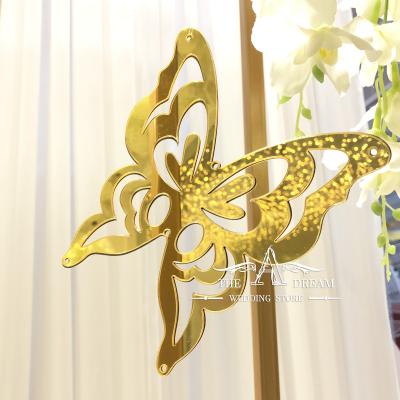 China Event Decor ACS-001 Acrylic Mirror Decals Butterfly Backdrops Set for Wedding Decoration from Dream Wedding Store A for sale