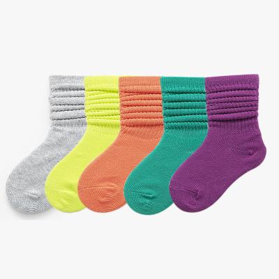 China 2021 Colorful Baby QUICK DRY Kids Slouch Socks For Girls Cotton for sale