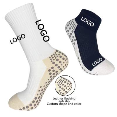 China Mens QUICK DRY Custom Cotton Sports Logo Anti Slip Compression Socks for sale