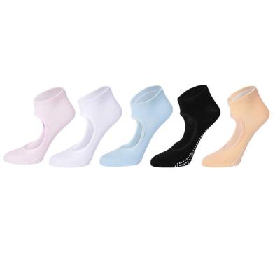 China QUICK DRY High Quality Regular Ankle Beginner Women Anti Slip Women Yoga Socks for sale