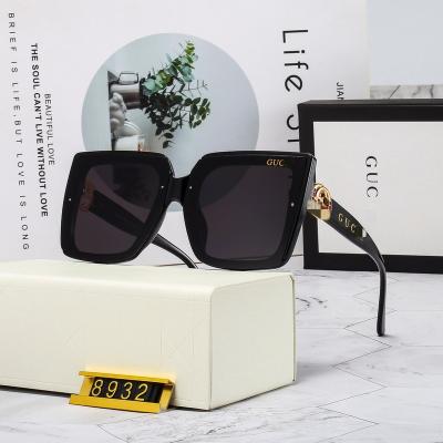 China 2022 fashion trend color tide brand sunglasses women's new fashion sunglasses men's sunglasses handsome and handsome GUC8932 for sale