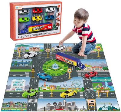 China Diecast Toy Carpet Racing For Children's Toy Competition Diecast Toy Car Model for sale