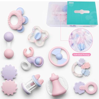 China Environmental Baby Toys Newborn Silicone Eco Friendly Baby Toys Set for sale