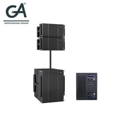 China Outdoor show Professional single 10 inch active line array concert speakers system for moving projects for sale