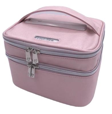 China Hot Sale Custom Waterproof Portable Makeup Brushes Makeup Brushes Bag Fashion Travel Cosmetic Organizer Cosmetic Bag Para Mujer for sale