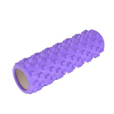 China Eco-Friendly Personalized Custom Black Hollow Rollers Yoga Fitness Back Roller Muscle Massager EVA Foam Rollers for sale