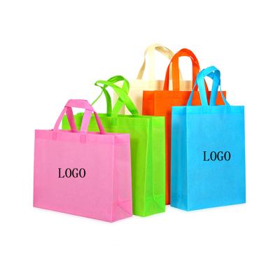 China Eco-friendly Colorful Customized Printed Logo Non Woven Bag Tote Bag For Shopping for sale