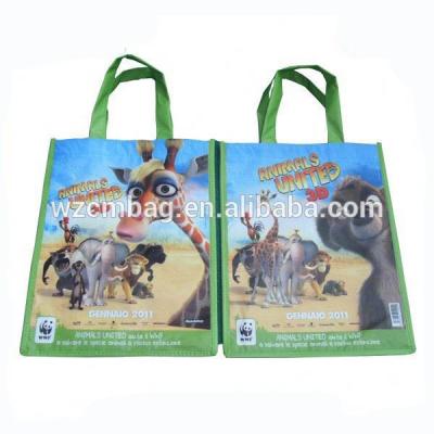 China Handled 100% Standard Sizes Eco-friendly Recycled Packaging rpet Non Woven Shopping Bag for sale