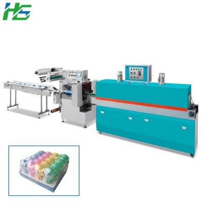 China Easy Operation PE Plastic Film Automatic Heat Shrink Tunnel Wrapping Packaging Machine for sale