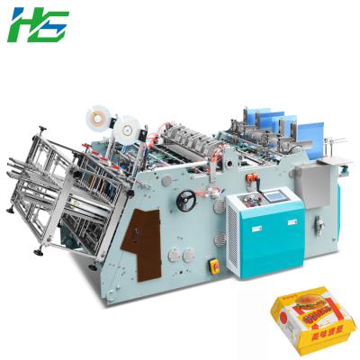 China Producing Hamburger Box Make Machine Lunch Box Paper Product Making Machinery Te koop