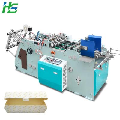 Cina food & Beverage Plant Hamburger Box French Fries Box Coverless Cardboard Food Packaging Transport Stereo Carton Forming Machine in vendita