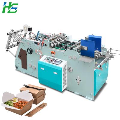 China food & Beverage Factory Automatic Hamburger Box Forming Machine Food Carton Machine Production Machine Equipment for sale