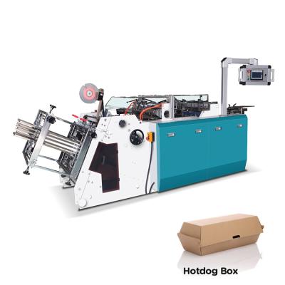 China Production of high quality three dimensional hot dog paper box erecting machine zu verkaufen