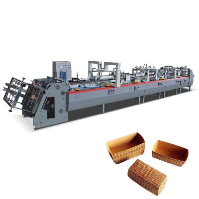 China Simple Production Recycle Inline Pastry Western Paper Box Erecting Machine for sale