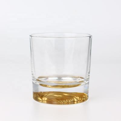 China Clear Glass In Stock High Quality Luxury Whiskey Glass 310ml Heavy Base Glass Gift for sale