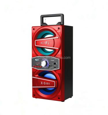 China Mini Professional Wooden Portable Factory BT Cart Speaker with USB/SD/Remote Radio for sale