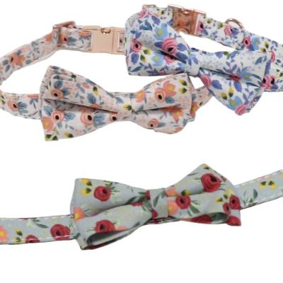 China Fashion Design New Printing Lights 2022 Fabric Quick Release Dog Collar Quick Release Comfortable Soft Floral Adjustable Lightweight Outdoor Collar for sale