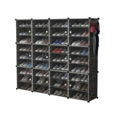 China Adjustable (other) New Design Shoe Rack Shelf Storage Closet Organizer Waterproof Shoe Cabinet DIY for sale