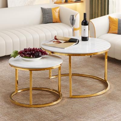 China Adjustable (other) Hot sale living room sofa furniture luxury marble top coffee table for sale