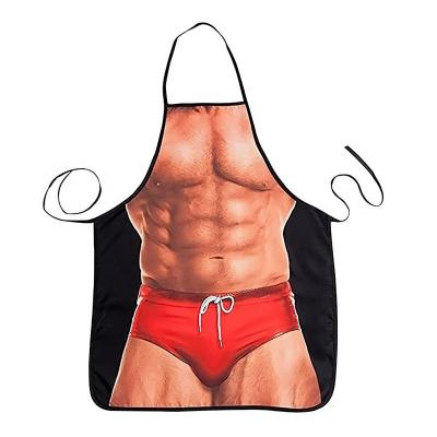 China Funny Baking Man Adult Sexy Apron Creative Gift Apron Pattern Funny Decorations Water Resistant for sale